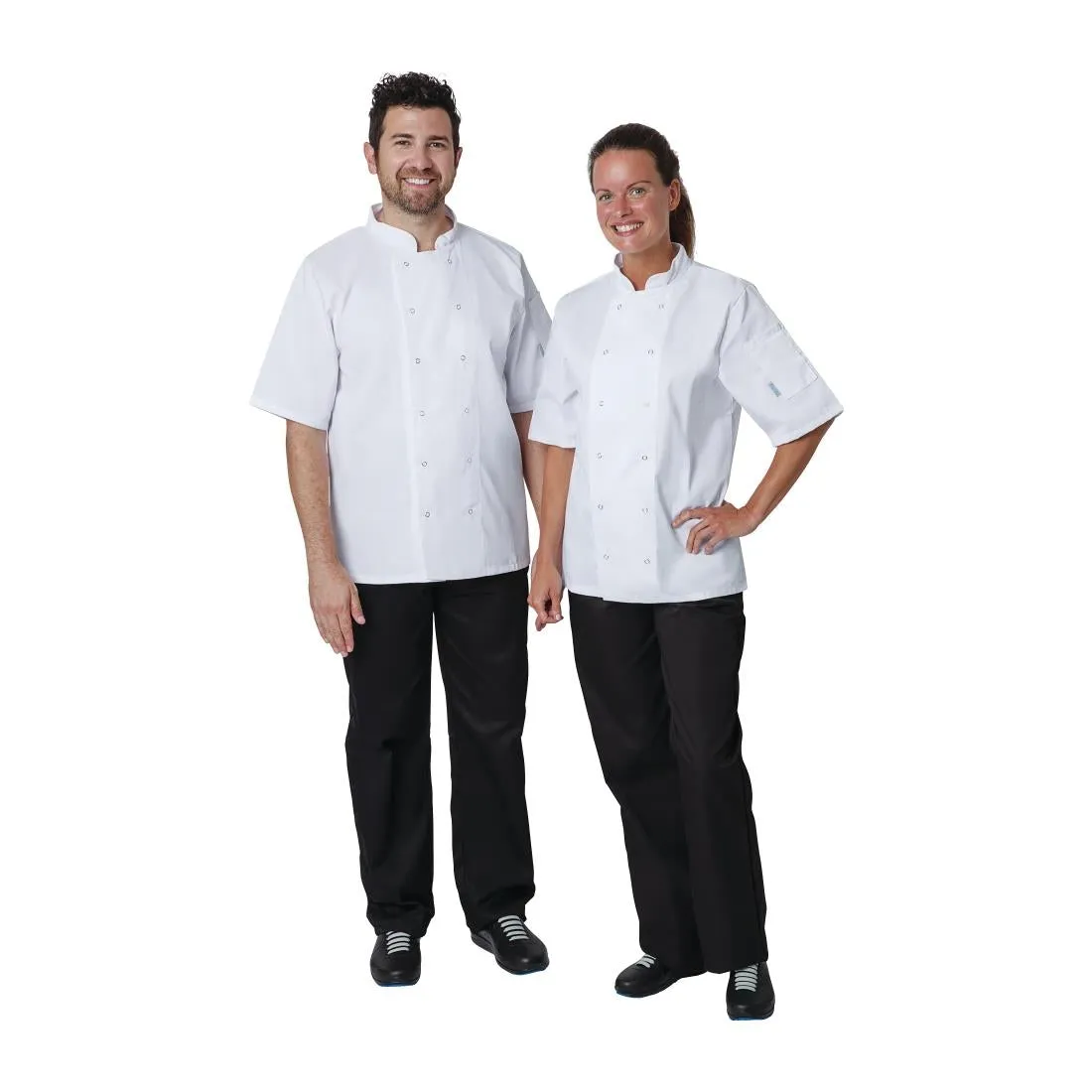 A211-M Whites Vegas Unisex Chefs Jacket Short Sleeve White M