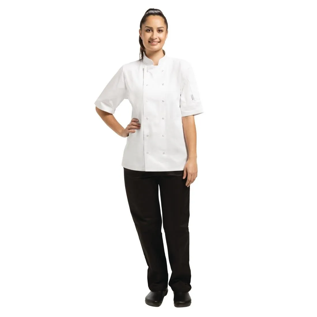 A211-M Whites Vegas Unisex Chefs Jacket Short Sleeve White M
