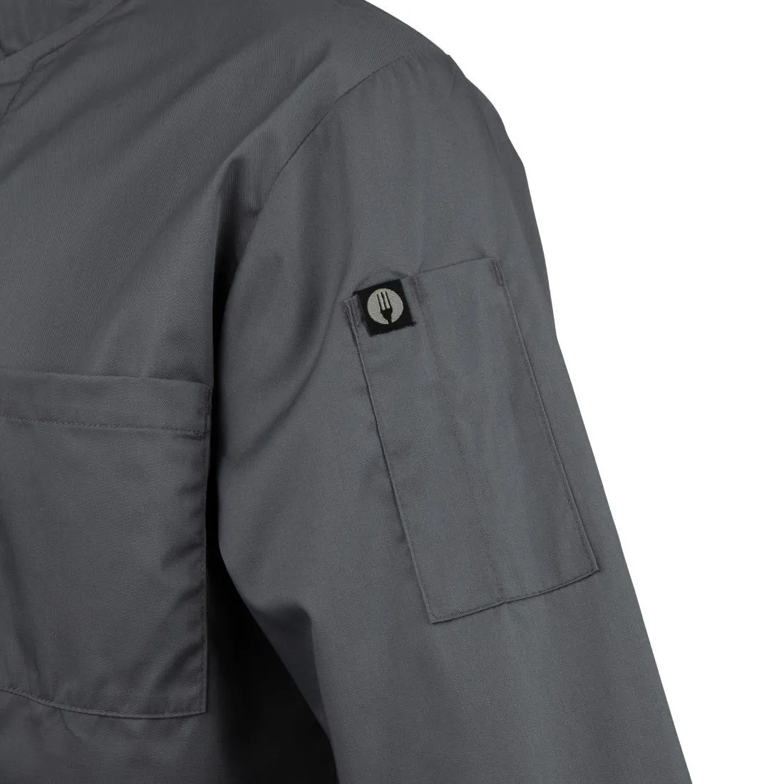 A934-XL Chef Works Unisex Chefs Jacket Grey XL