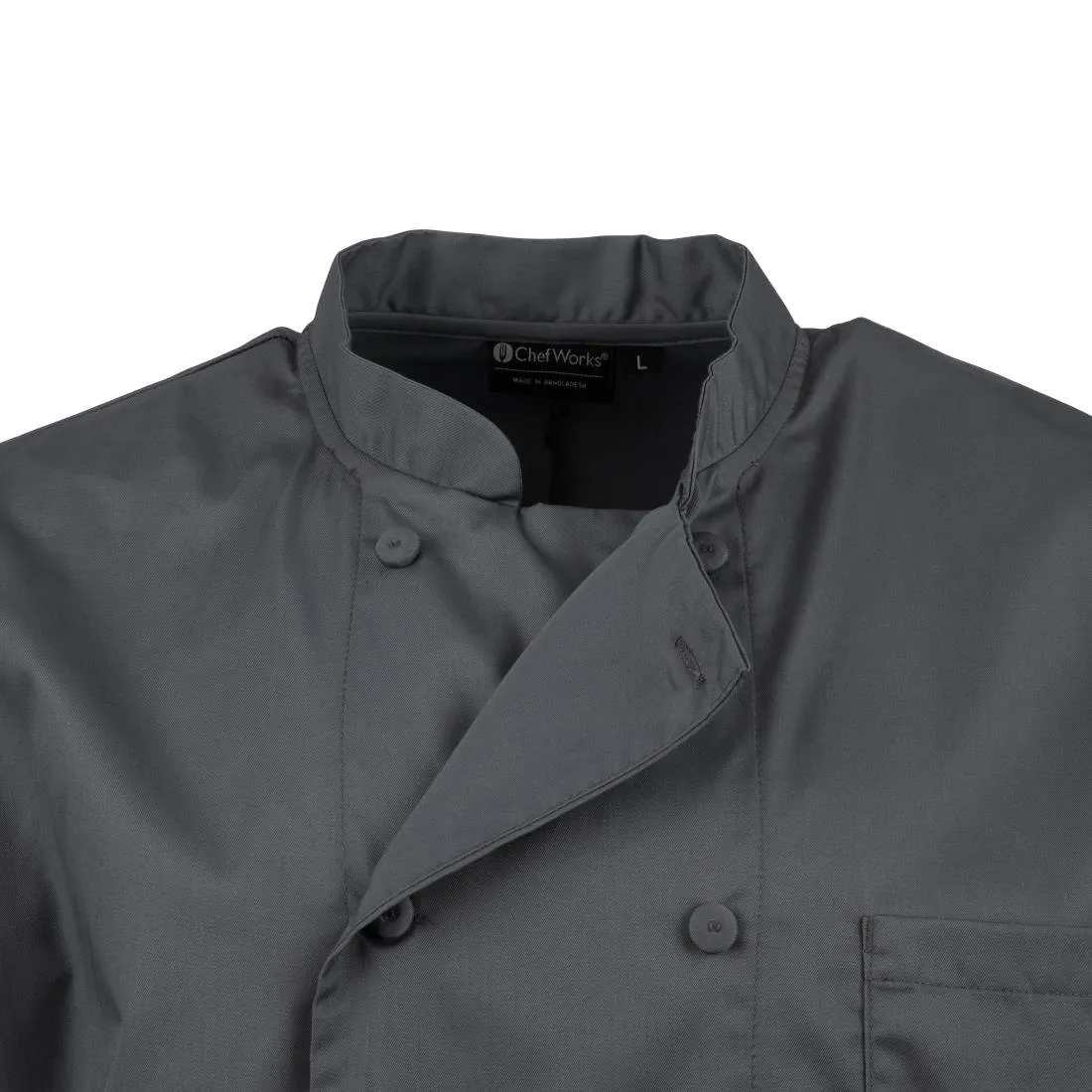 A934-XL Chef Works Unisex Chefs Jacket Grey XL