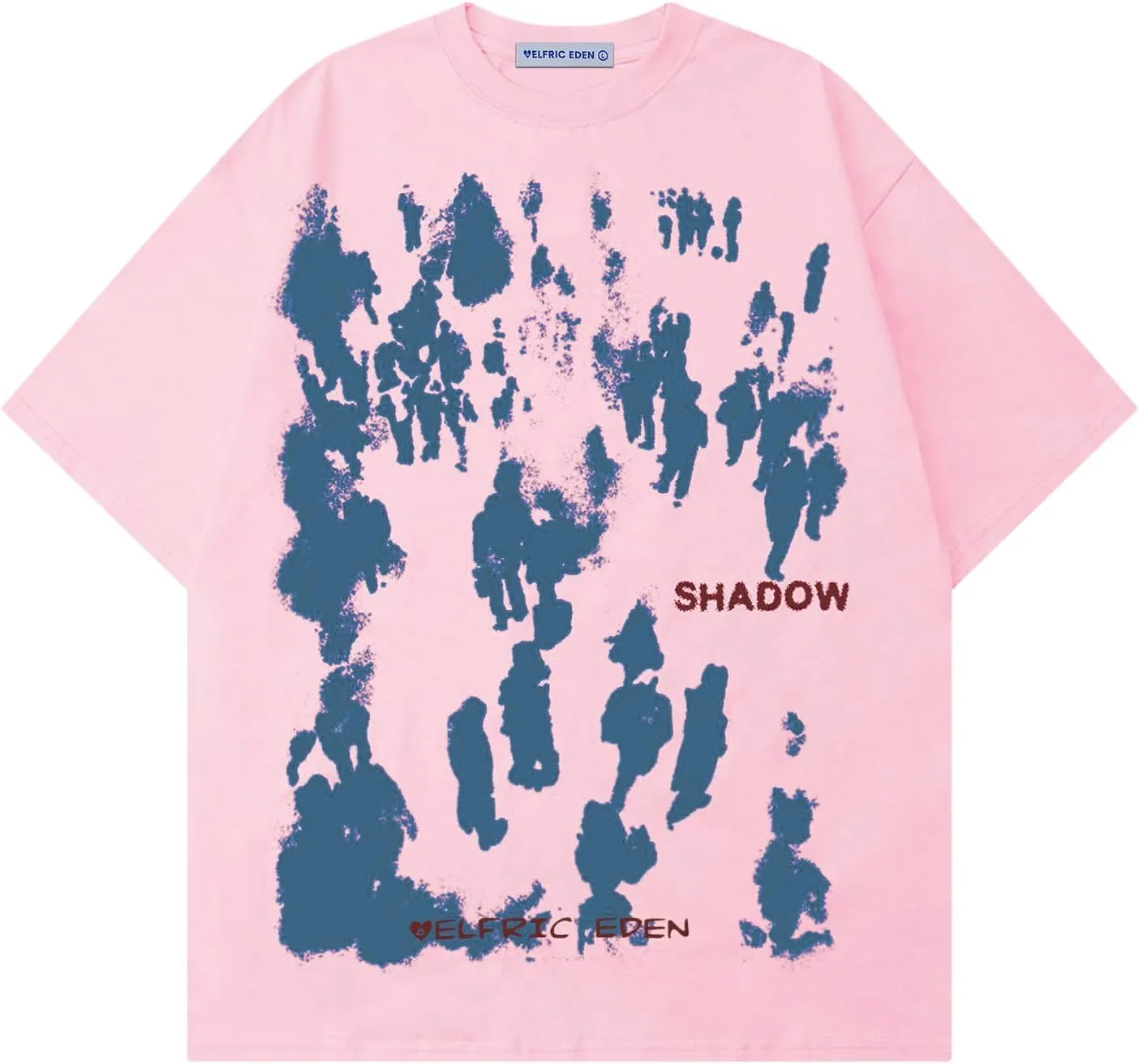 Aelfric Eden Oversized Graphic Tees Unisex Graffiti Print Shirts Inkjet Tee Top