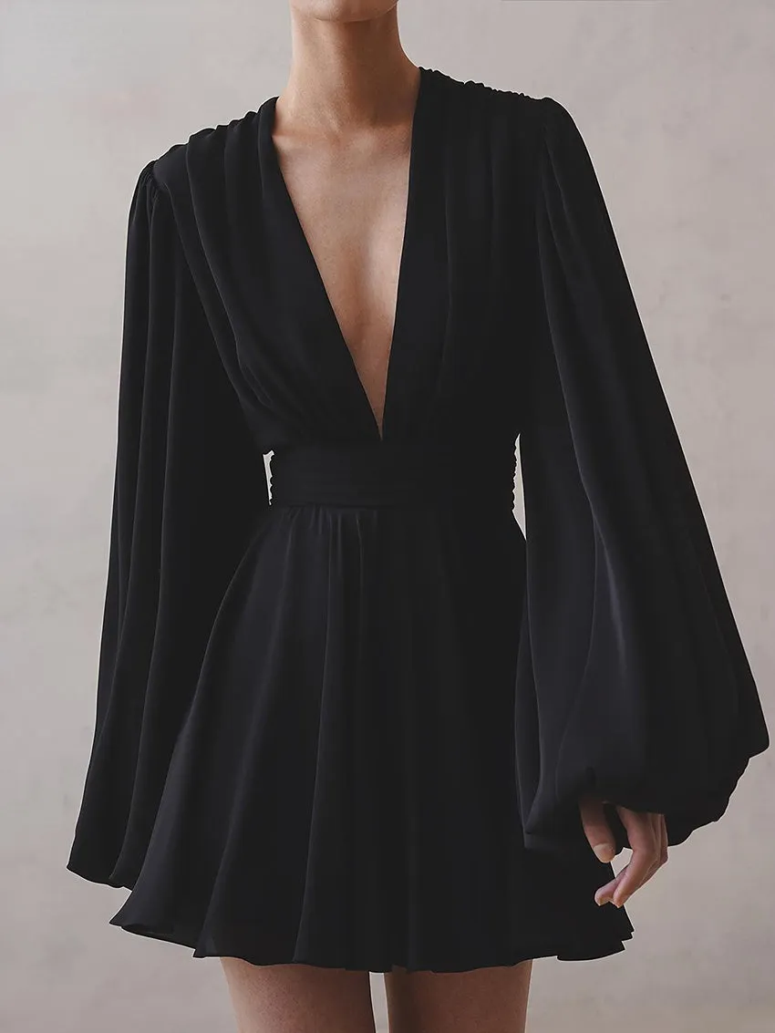 Amy Fashion - Elegant Pleated High Waist Dresses