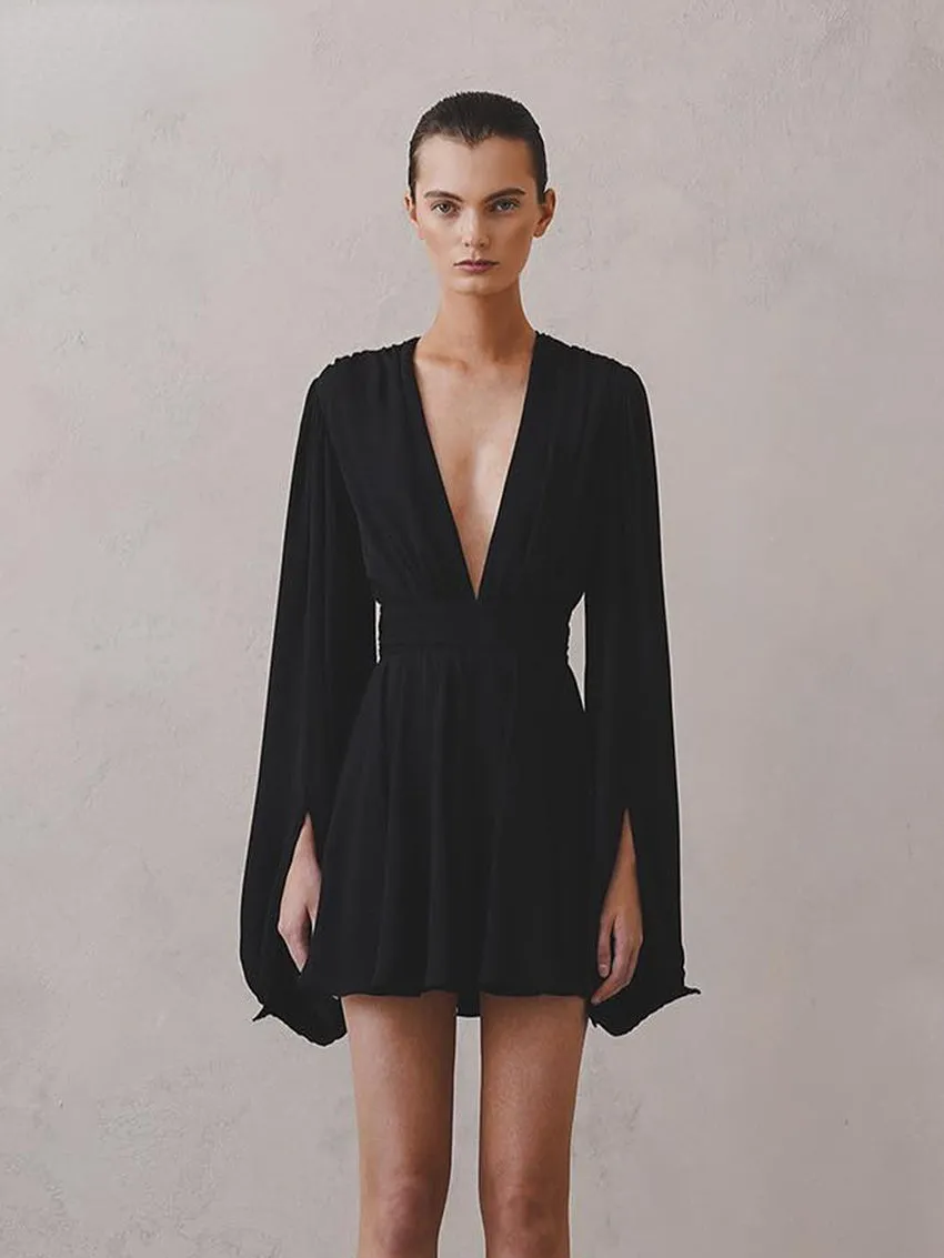 Amy Fashion - Elegant Pleated High Waist Dresses