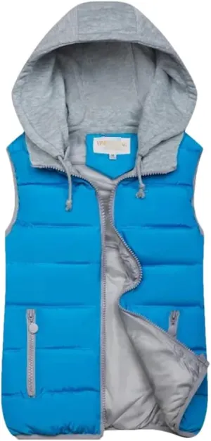 Autumn And Winter Korean Style Slim Down Waistcoat Women's Hooded Sleeveless Padded Jackets Ladies Cotton Vest