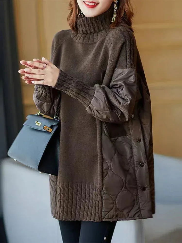 Autumn Street Style Fashion Turtleneck Sweaters - Ailime Designs