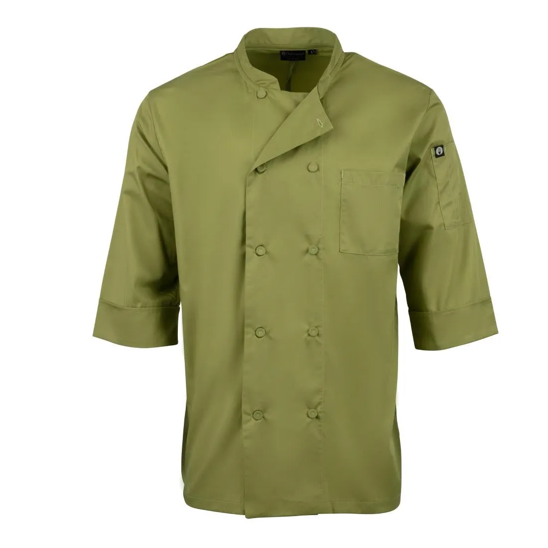 B107-M Chef Works Unisex Chefs Jacket Lime M