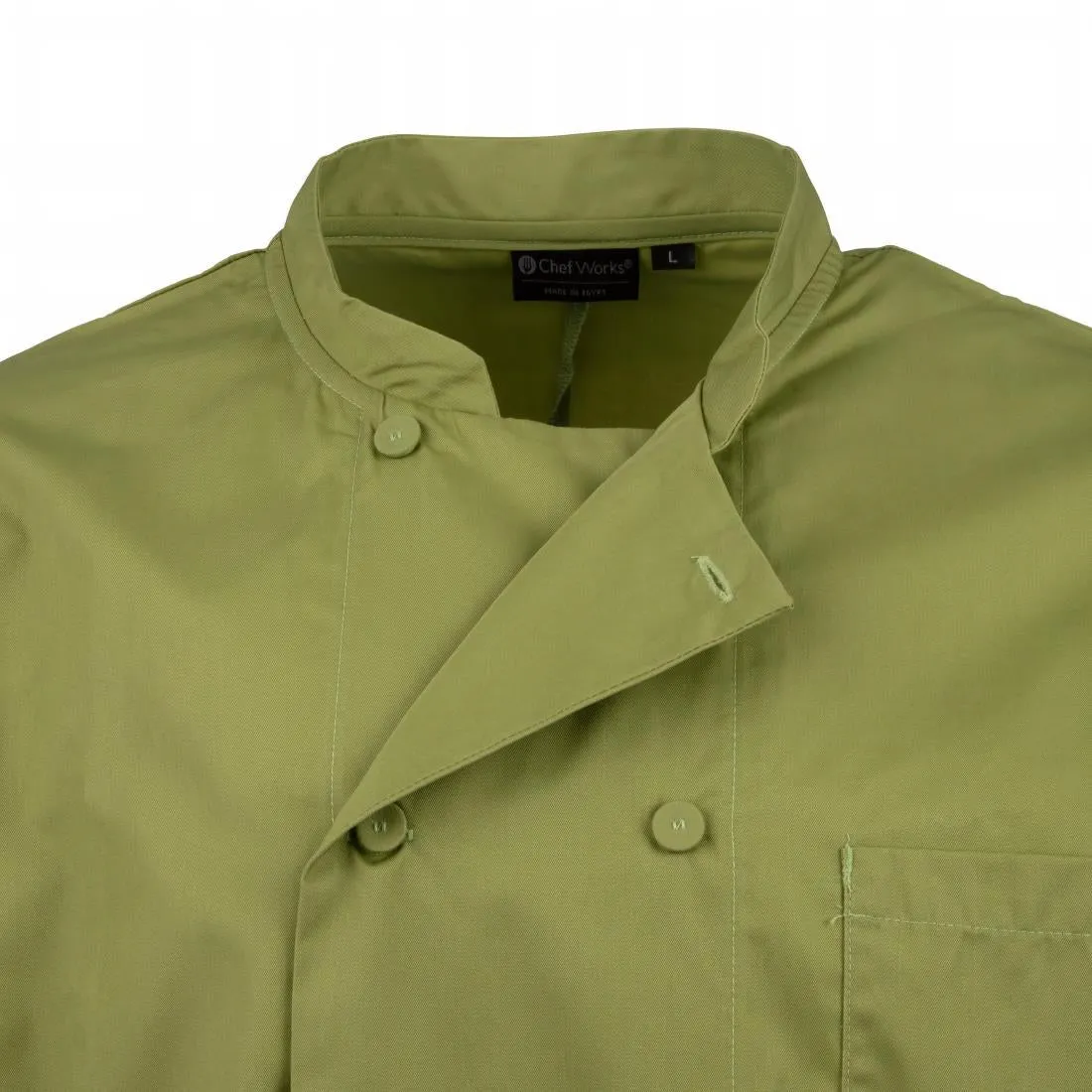 B107-M Chef Works Unisex Chefs Jacket Lime M
