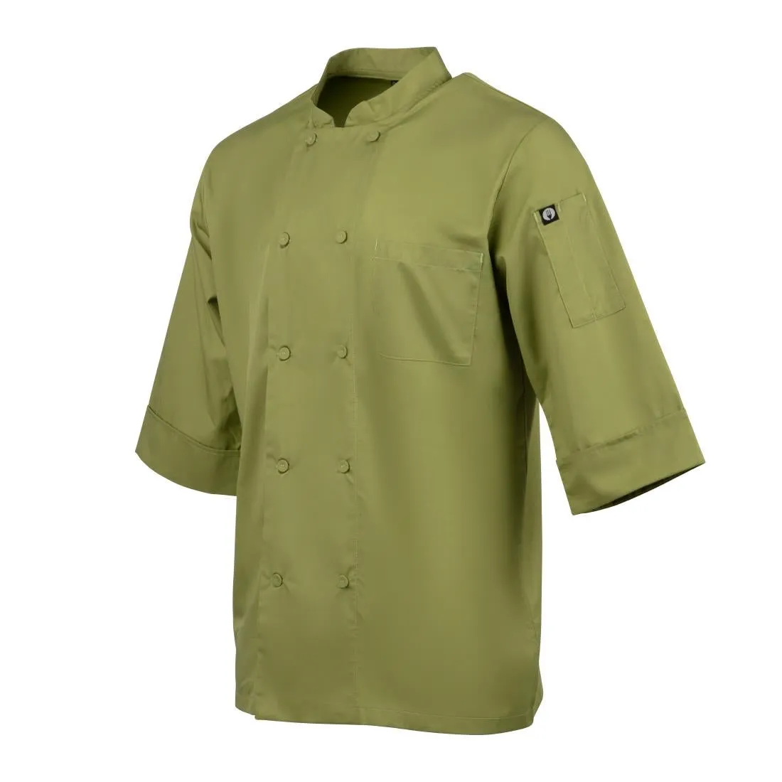 B107-M Chef Works Unisex Chefs Jacket Lime M