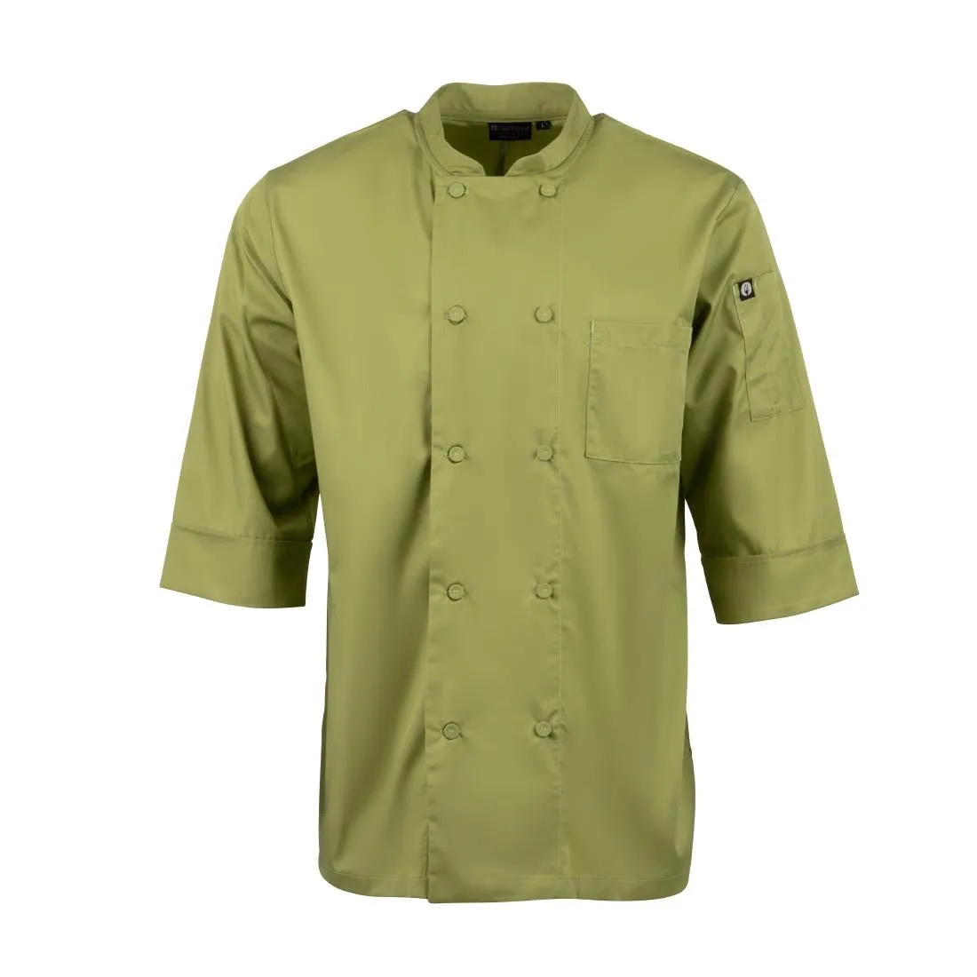 B107-M Chef Works Unisex Chefs Jacket Lime M