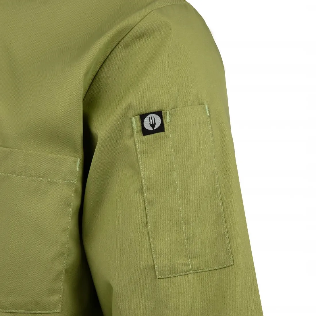 B107-M Chef Works Unisex Chefs Jacket Lime M