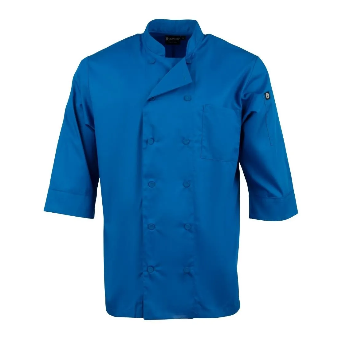 B178-XL Chef Works Unisex Chefs Jacket Blue XL