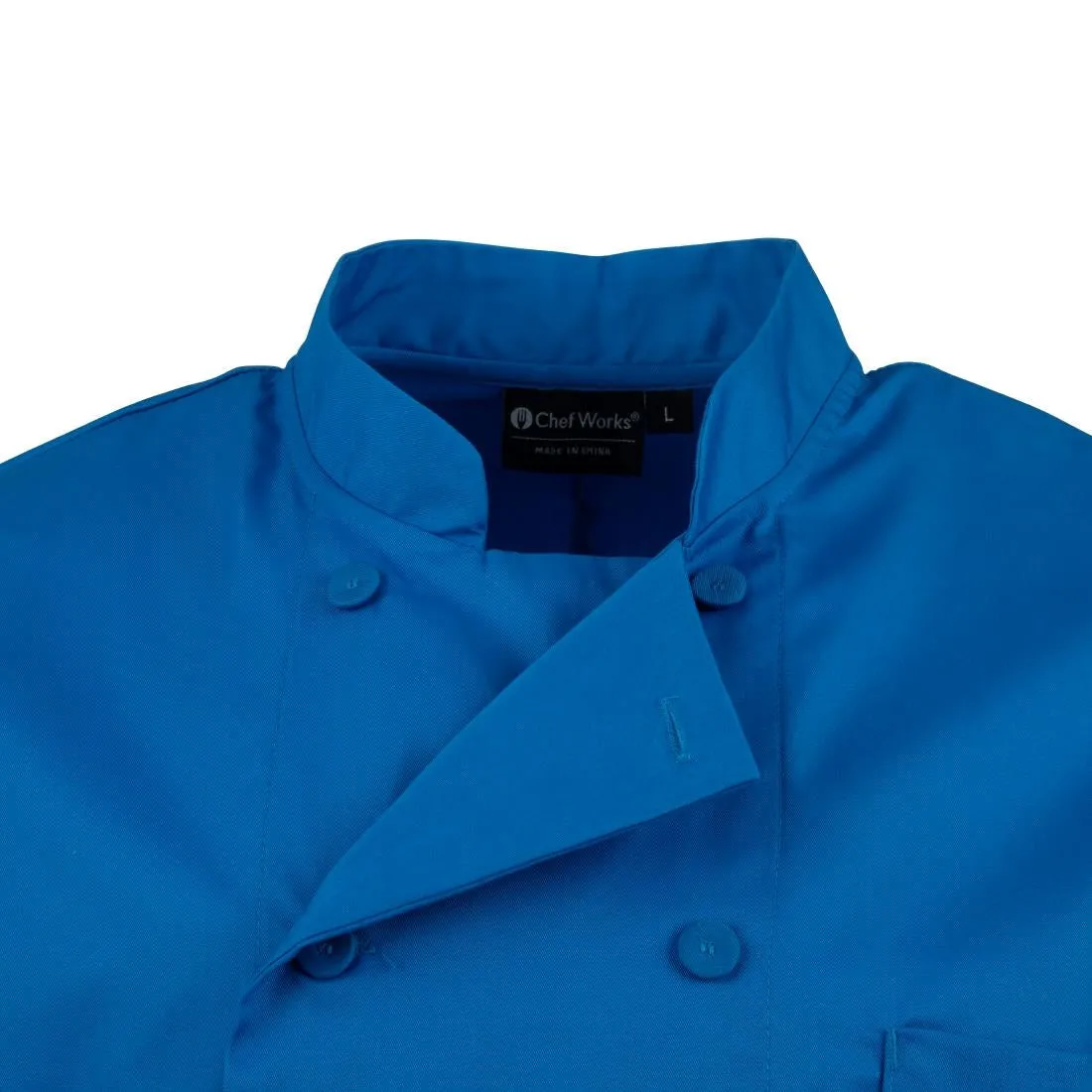 B178-XL Chef Works Unisex Chefs Jacket Blue XL