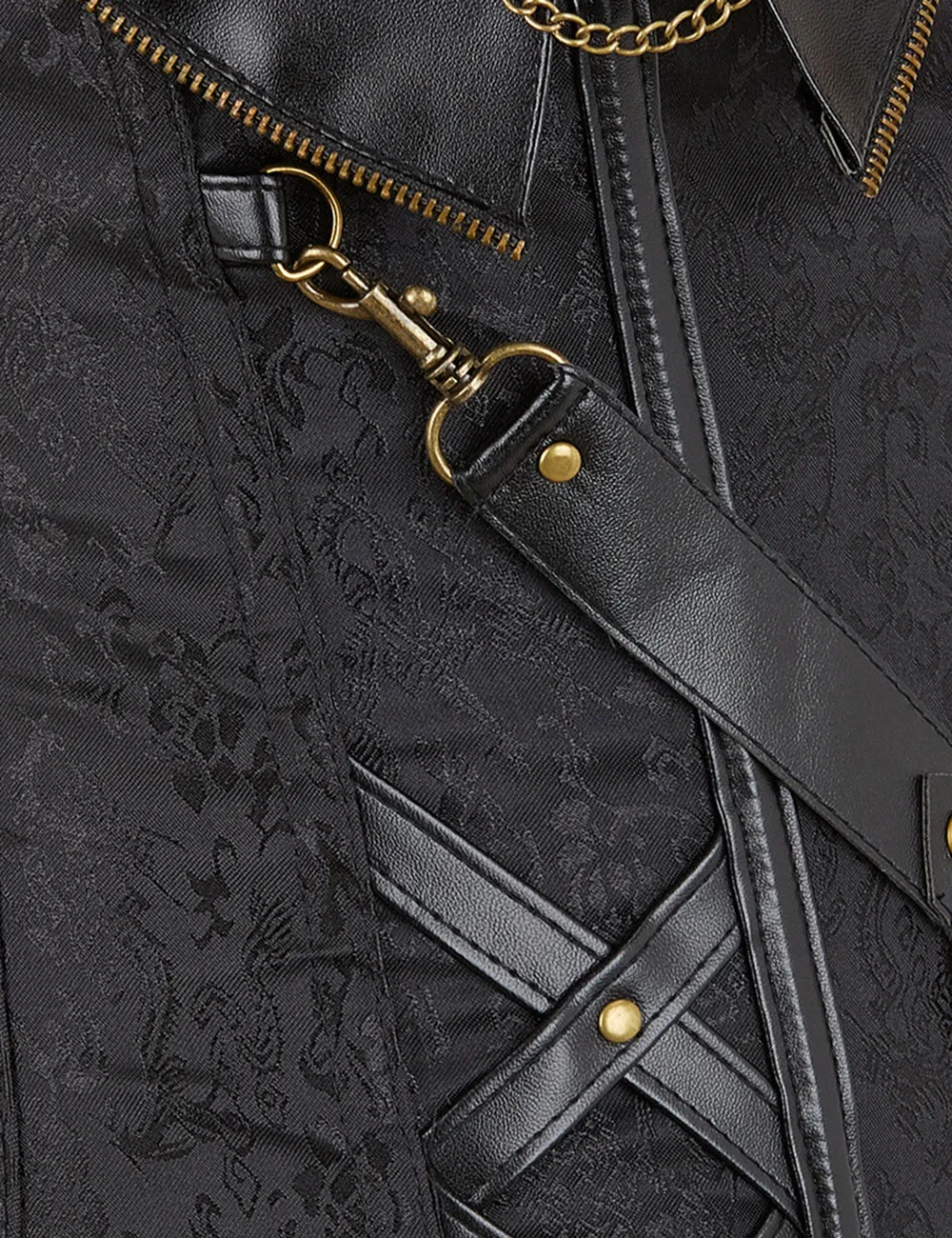 Black Soft Steel Bones Corset