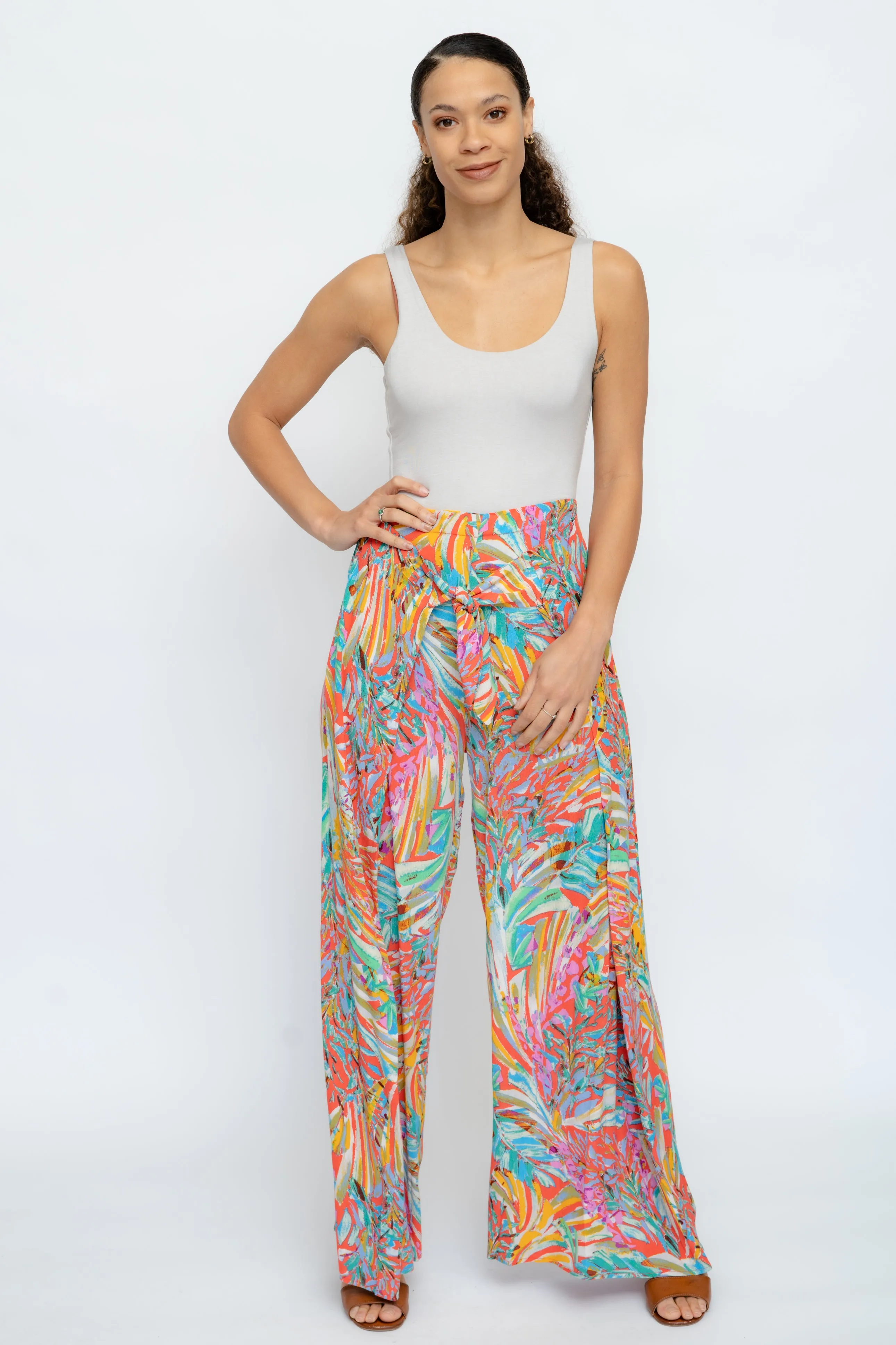 BRIGHT   BREEZY  TROPICAL PANTS