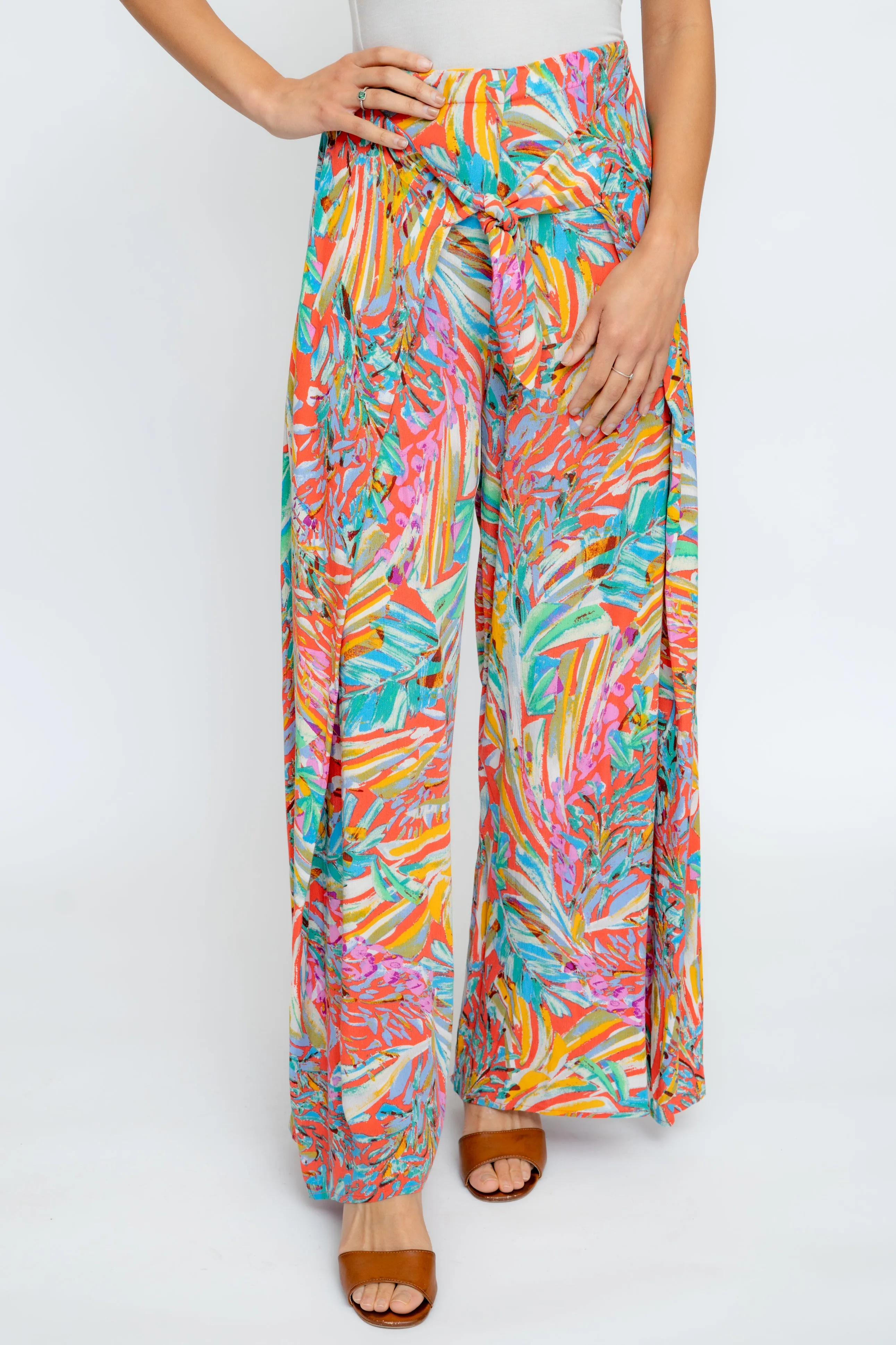 BRIGHT   BREEZY  TROPICAL PANTS