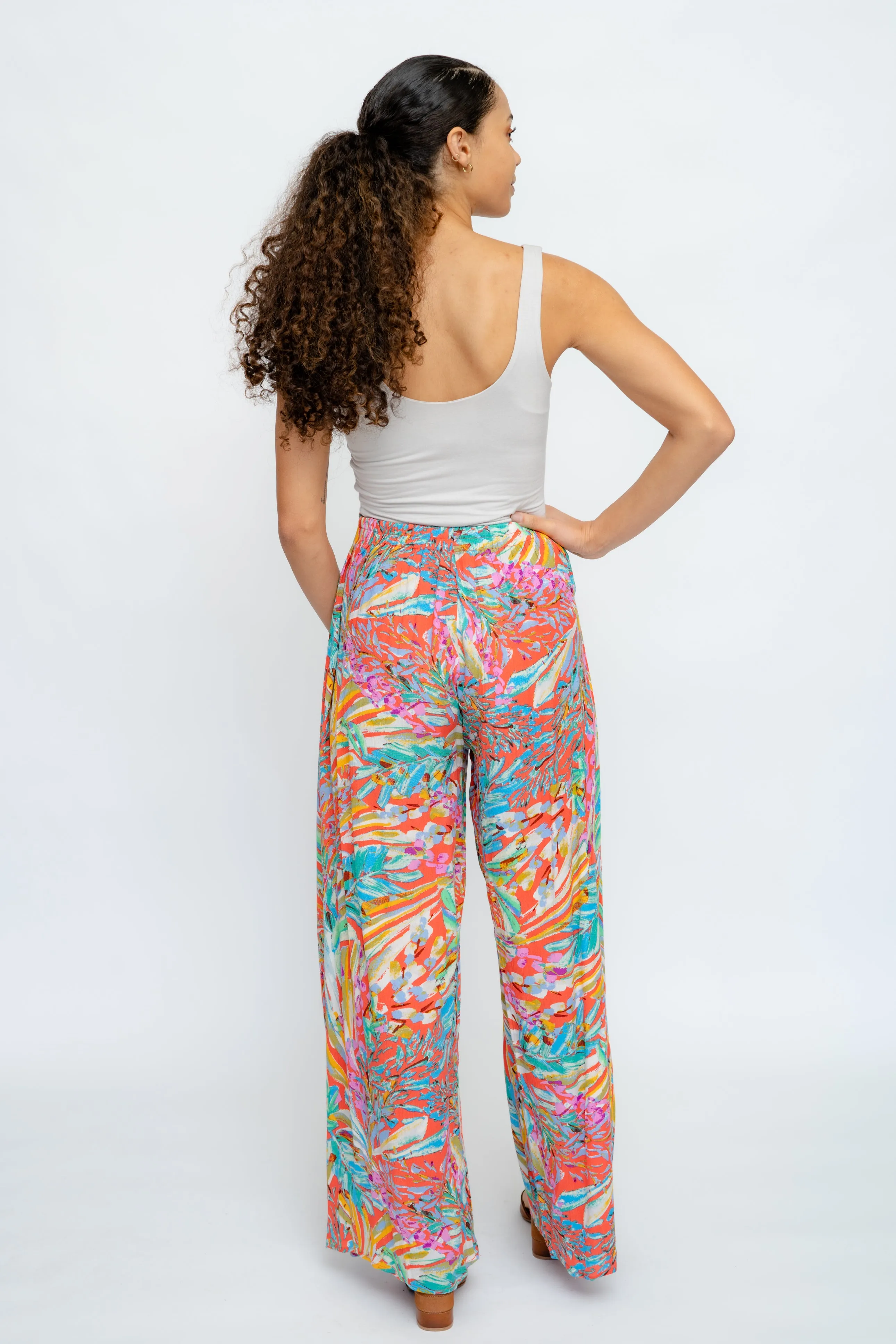 BRIGHT   BREEZY  TROPICAL PANTS