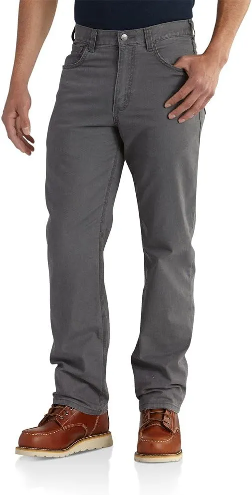 Carhartt Men's Relaxed Straight Rigby Pant, Gravel, 32W x 30L
