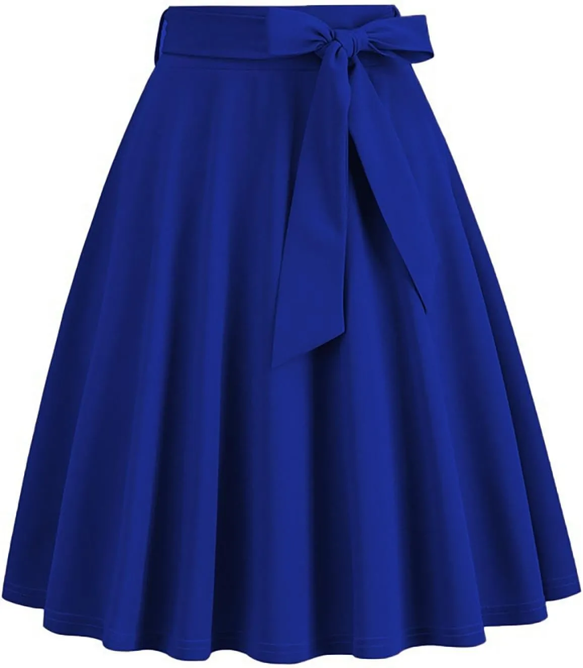 Casual Skirts for Women Solid Midi Pleated Summer Skirt Womens Retro Trendy Going Out Skirts Comfortable Fit Vintage