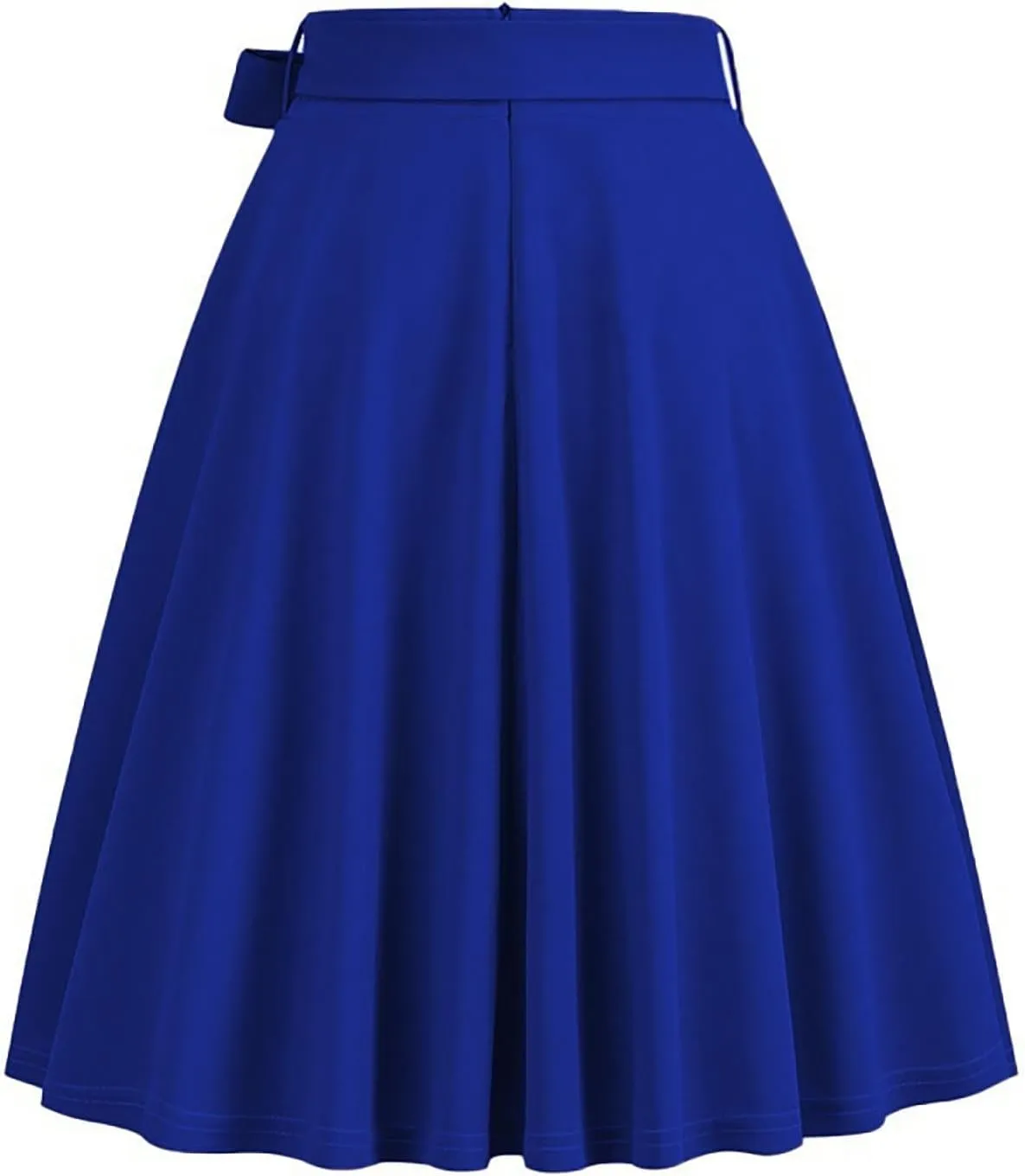 Casual Skirts for Women Solid Midi Pleated Summer Skirt Womens Retro Trendy Going Out Skirts Comfortable Fit Vintage
