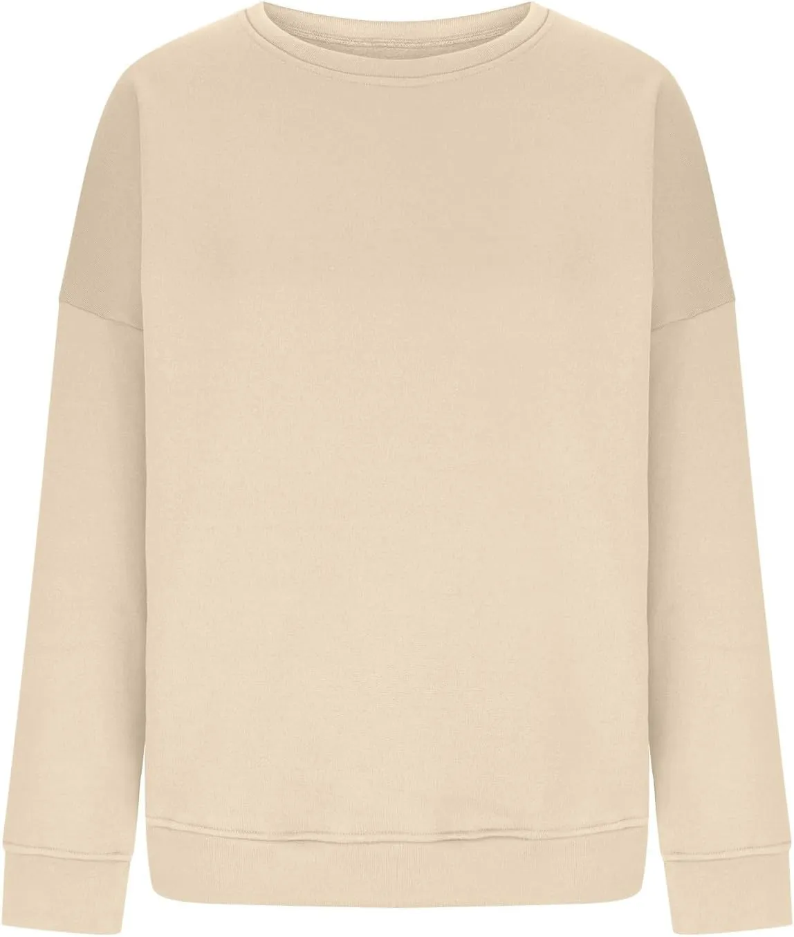 Ceboyel Oversized Sweatshirt for Women Solid Color Crewneck Pullover Tops Long Sleeve Sweaters Fall Fashion Trendy Clothes