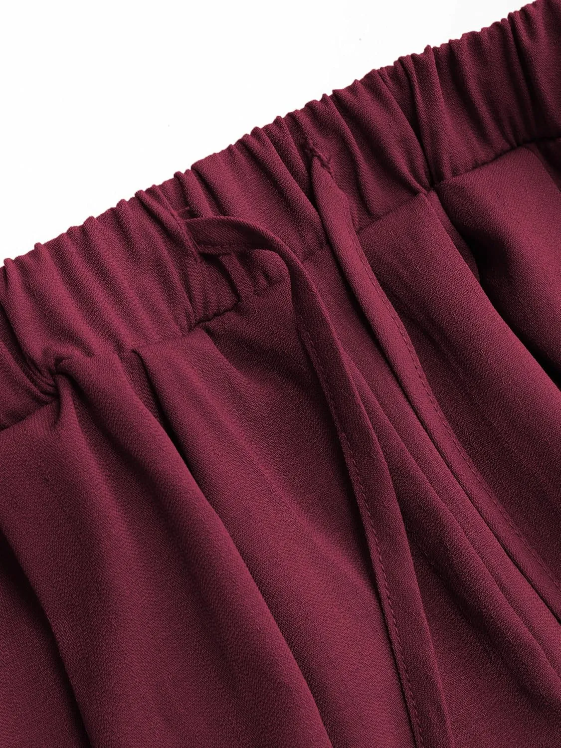 CIDER Palazzo Pants for Women Wide Leg Drawsting Elastic High Waisted Comfy Casual Flowy Pants with Pockets