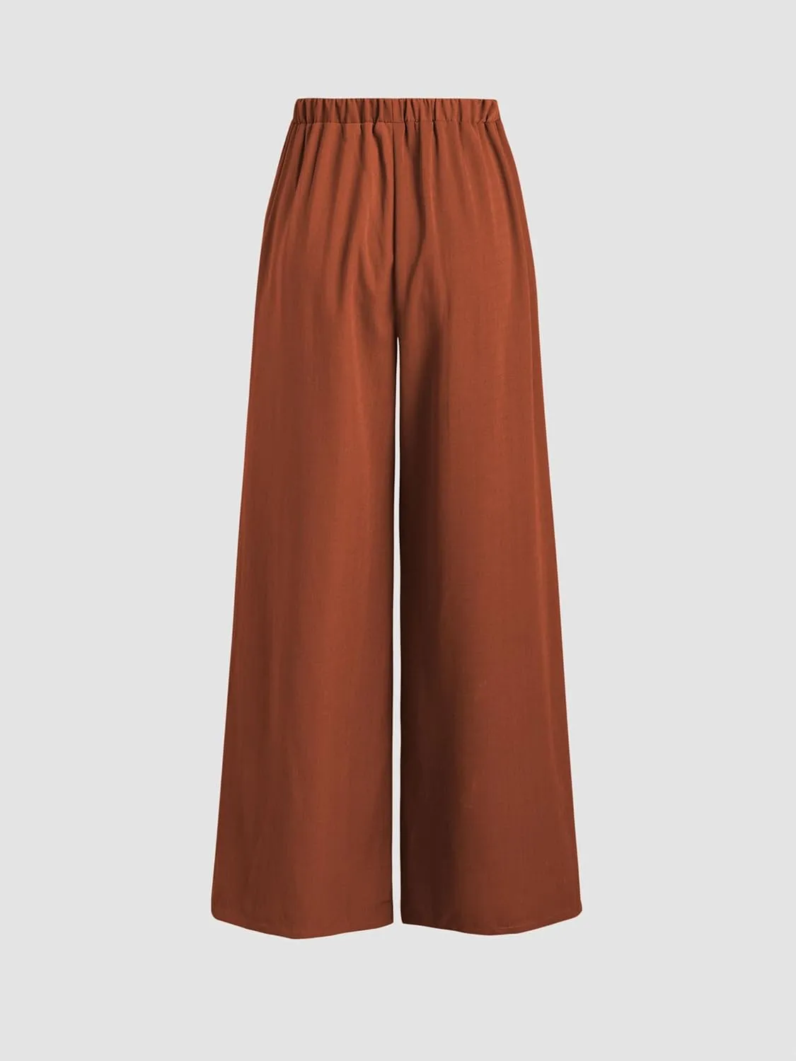 CIDER Palazzo Pants for Women Wide Leg Drawsting Elastic High Waisted Comfy Casual Flowy Pants with Pockets