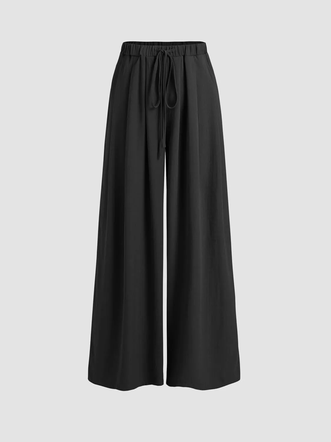 CIDER Palazzo Pants for Women Wide Leg Drawsting Elastic High Waisted Comfy Casual Flowy Pants with Pockets