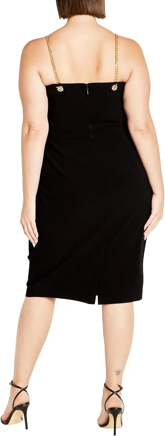 City Chic Women's Dress Ann Chain