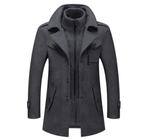 Cold-resistant plus cotton woolen men's jacket