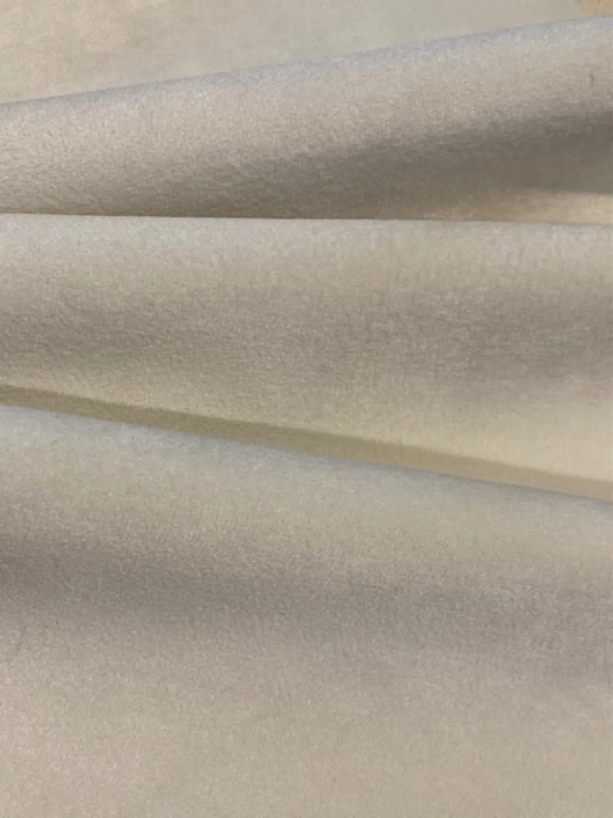 Cream Short Pile Soft Handle Velvet