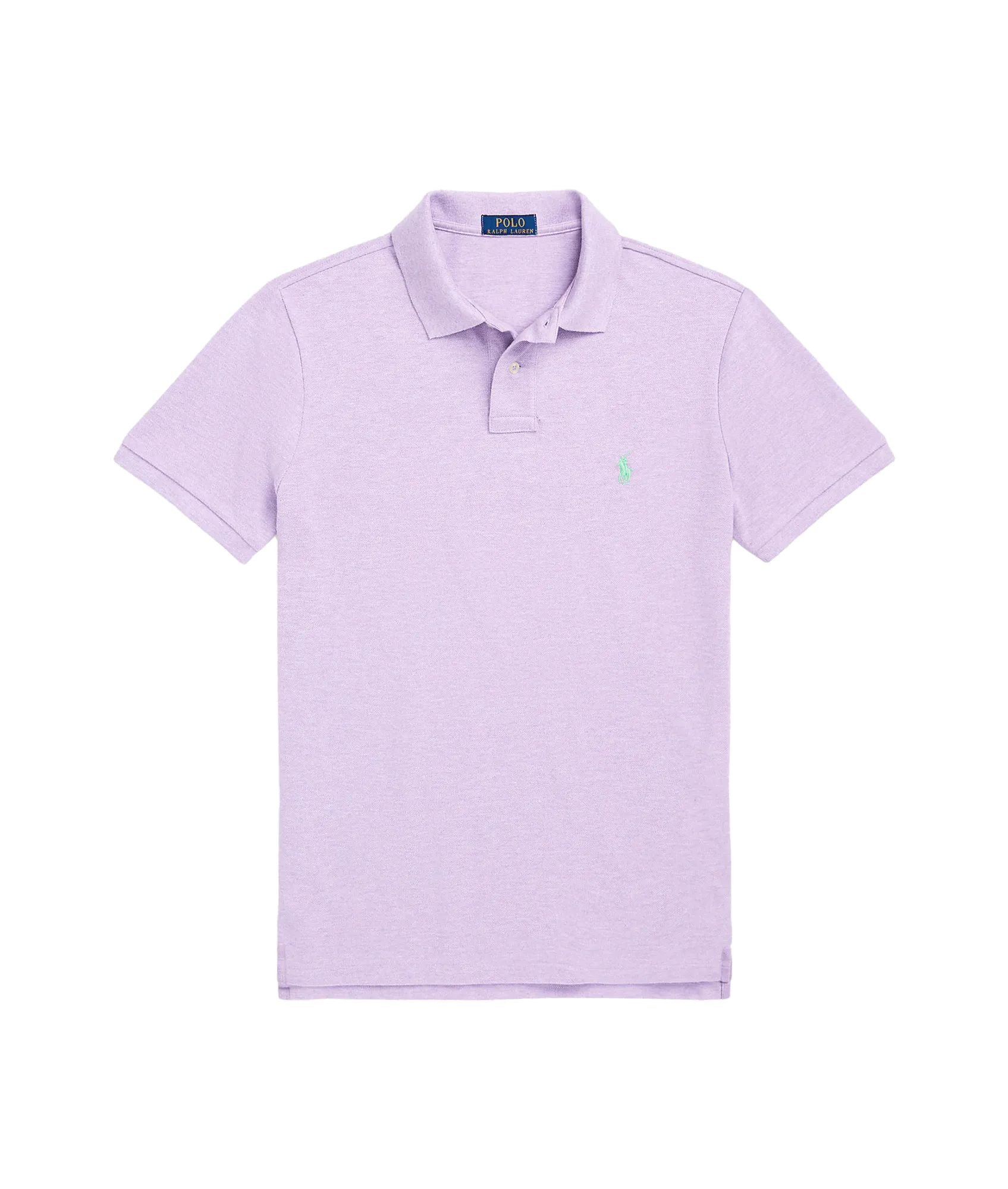 Custom Slim Fit Mesh Polo Shirt - Purple