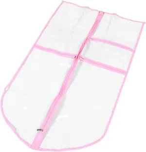 Dance Costumes Kids Suit Cover Bag Transparent Pvc Dance Dress Bag with Pockets