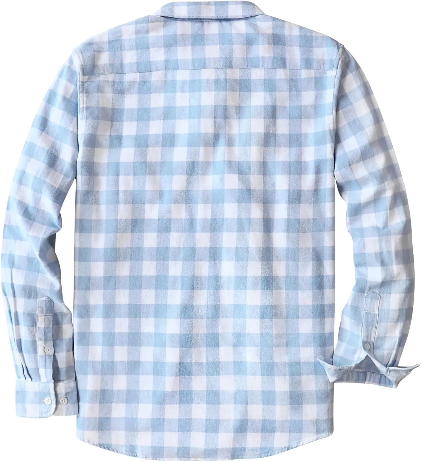 Dubinik Flannel Shirt for Men 100% Cotton Mens Flannel Shirts Long Sleeve Plaid Soft Casual Button Down Shirt Men