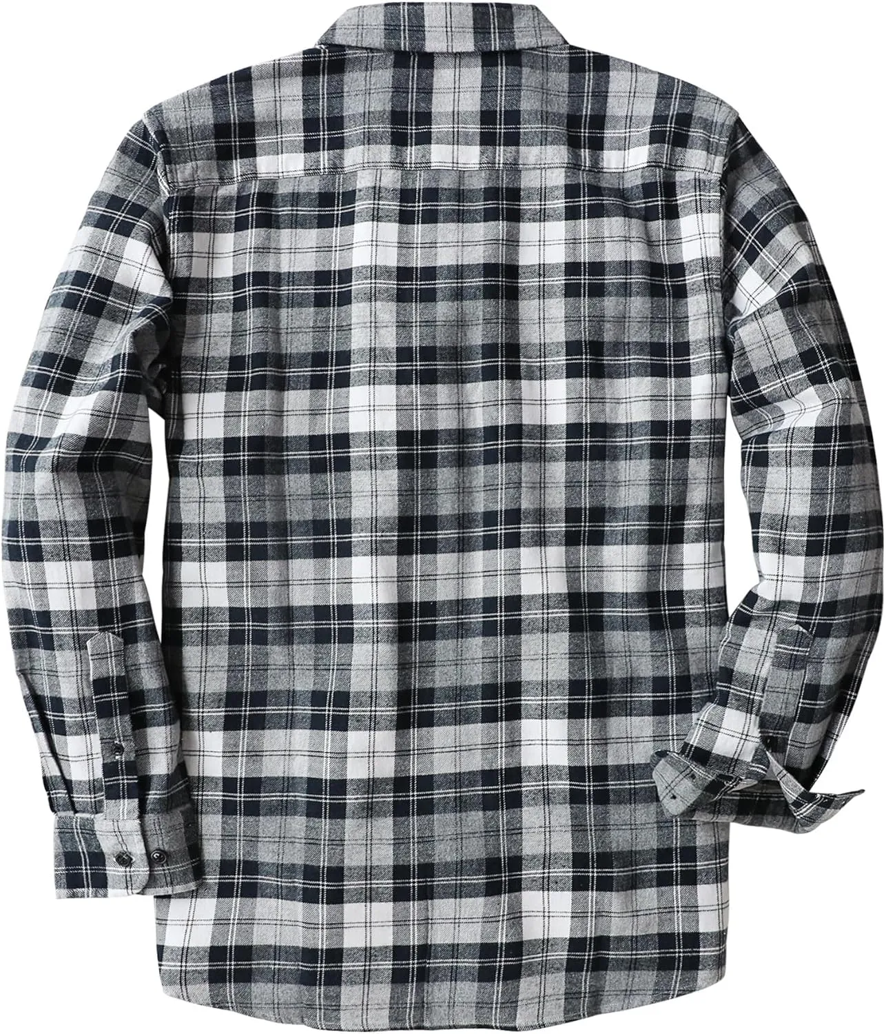 Dubinik Flannel Shirt for Men 100% Cotton Mens Flannel Shirts Long Sleeve Plaid Soft Casual Button Down Shirt Men