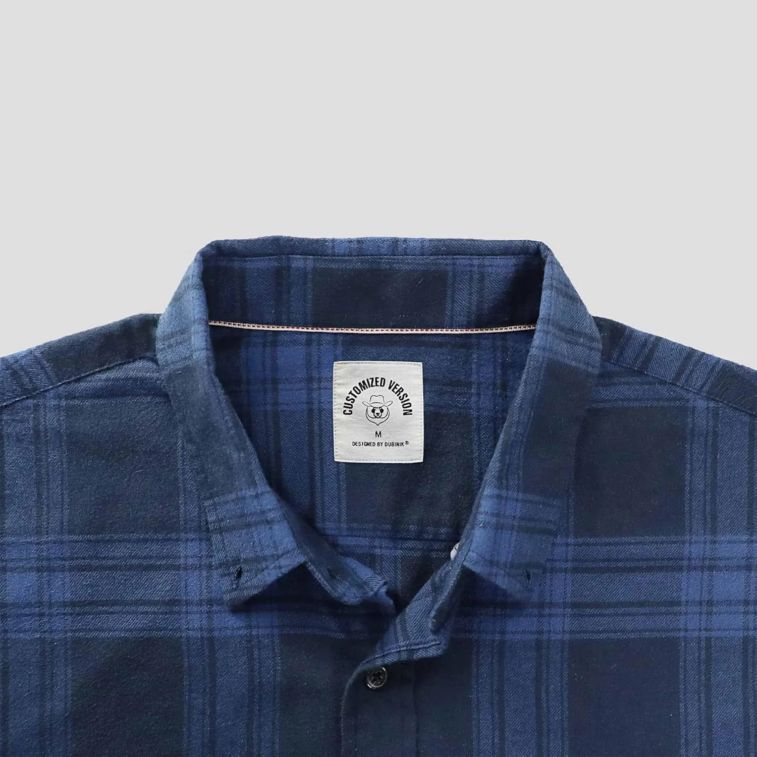 Dubinik Flannel Shirt for Men 100% Cotton Mens Flannel Shirts Long Sleeve Plaid Soft Casual Button Down Shirt Men