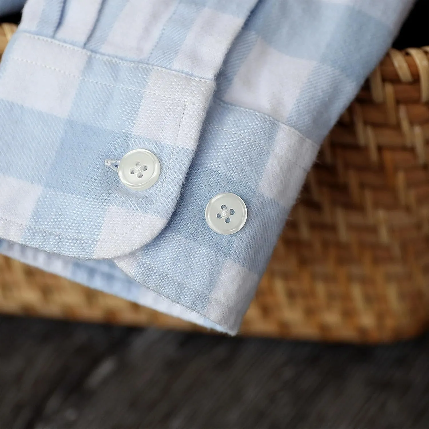 Dubinik Flannel Shirt for Men 100% Cotton Mens Flannel Shirts Long Sleeve Plaid Soft Casual Button Down Shirt Men