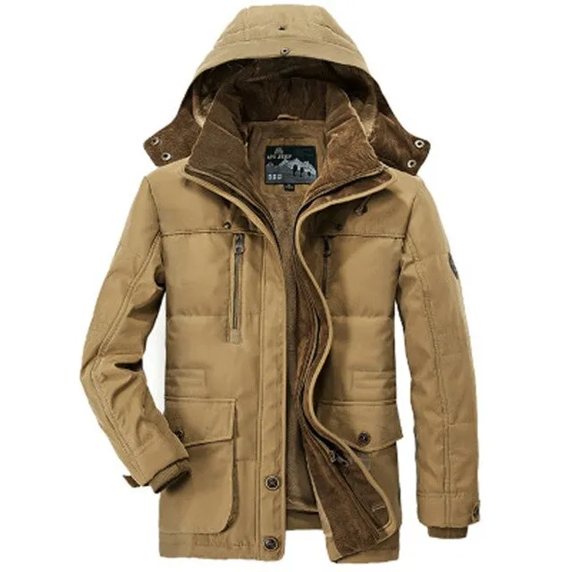 Fashion Jacket Outwear Windbreaker Warm Zipper pocket Coats Parka