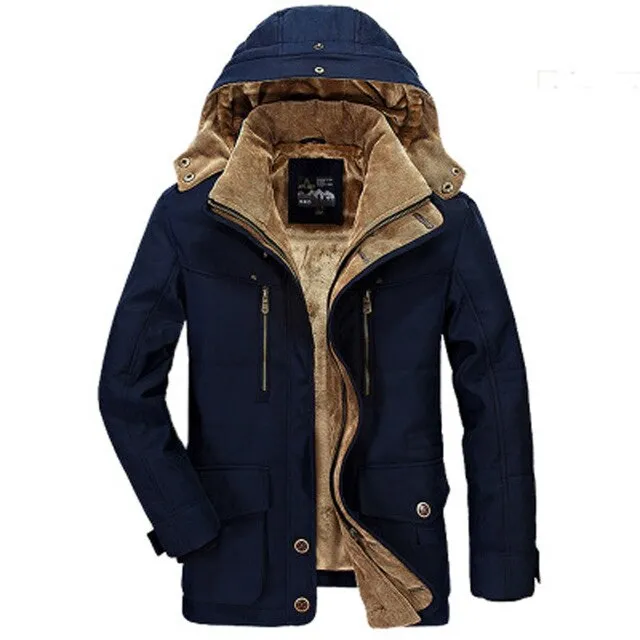 Fashion Jacket Outwear Windbreaker Warm Zipper pocket Coats Parka