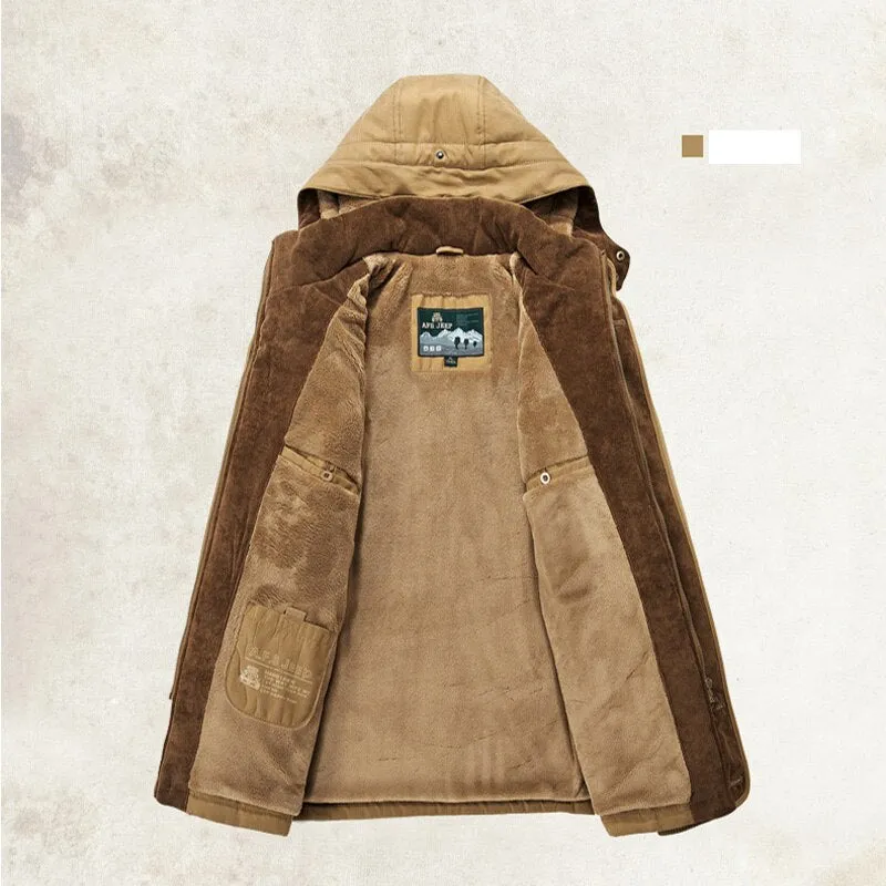 Fashion Jacket Outwear Windbreaker Warm Zipper pocket Coats Parka