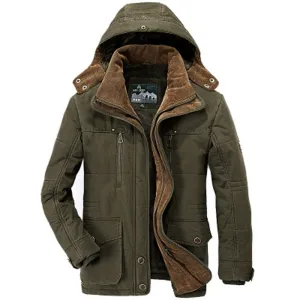 Fashion Jacket Outwear Windbreaker Warm Zipper pocket Coats Parka