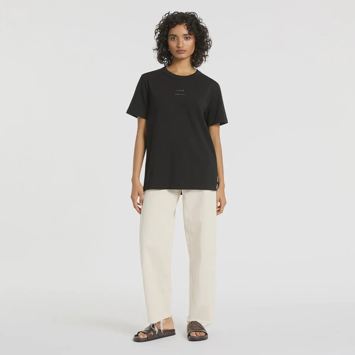Feels Right Logo Tee - Soft Black