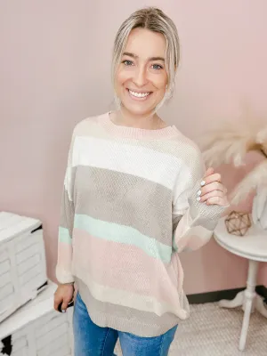 FINAL SALE Sew in Love: Pastel Haze Sweater