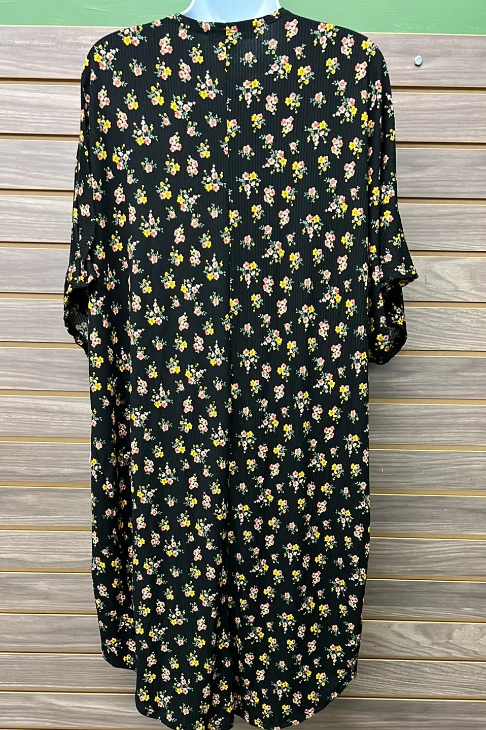 Floral Black Cardigan