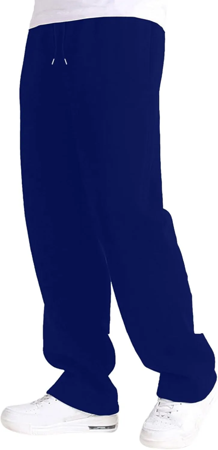 FZVYD Men's Sweatpants Athletic Lounge Pants Elastic Waist Drawstring Casual Joggers Relaxed Tapered Trousers with Pockets