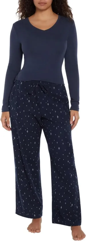 GAP Women's Flannel Pajama Sleep Set - Soft & Cozy Long Sleeve Loungewear, Relaxed-Fit, Assorted Colors