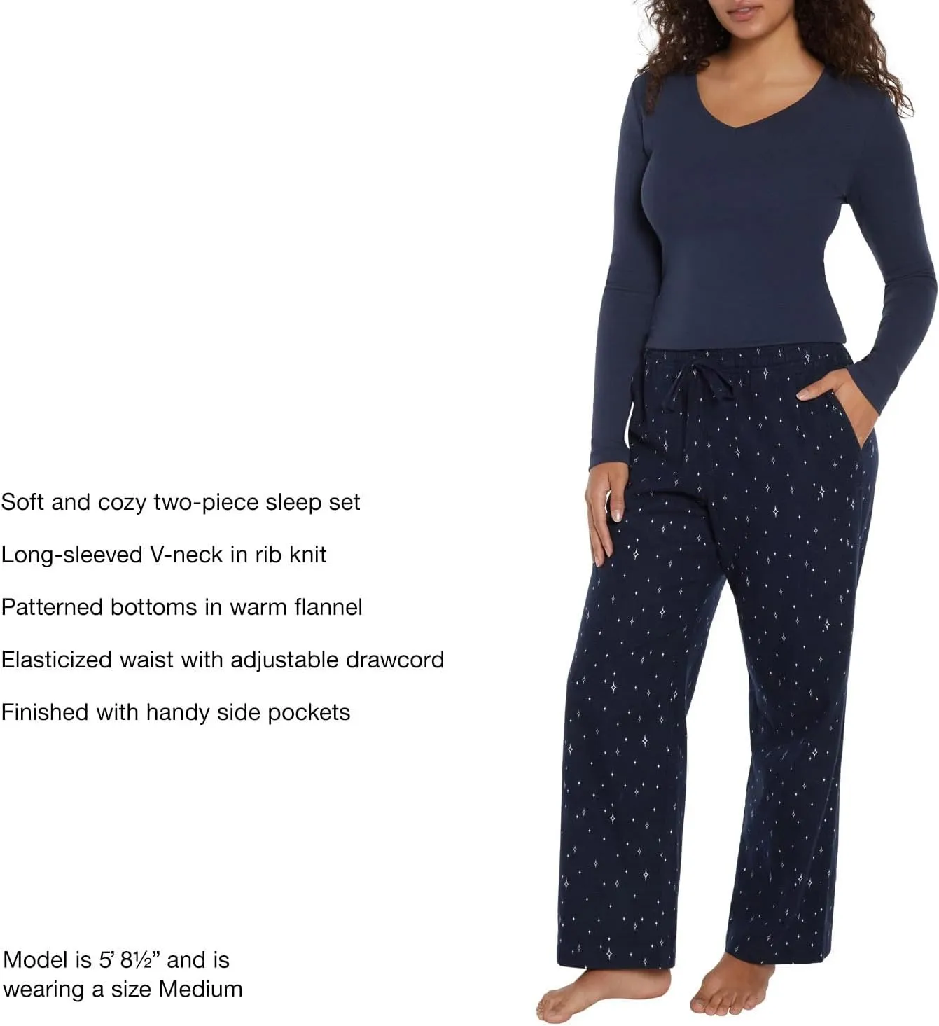 GAP Women's Flannel Pajama Sleep Set - Soft & Cozy Long Sleeve Loungewear, Relaxed-Fit, Assorted Colors