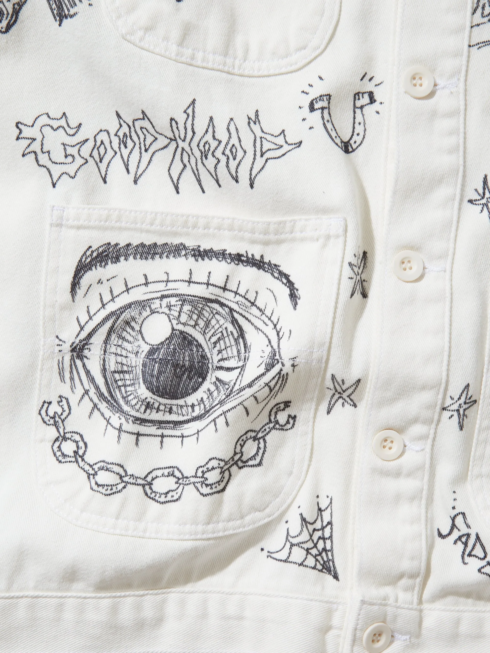Goodhood x Rebel Yuth Hand Customised Store Worker Jacket - Medium No 1