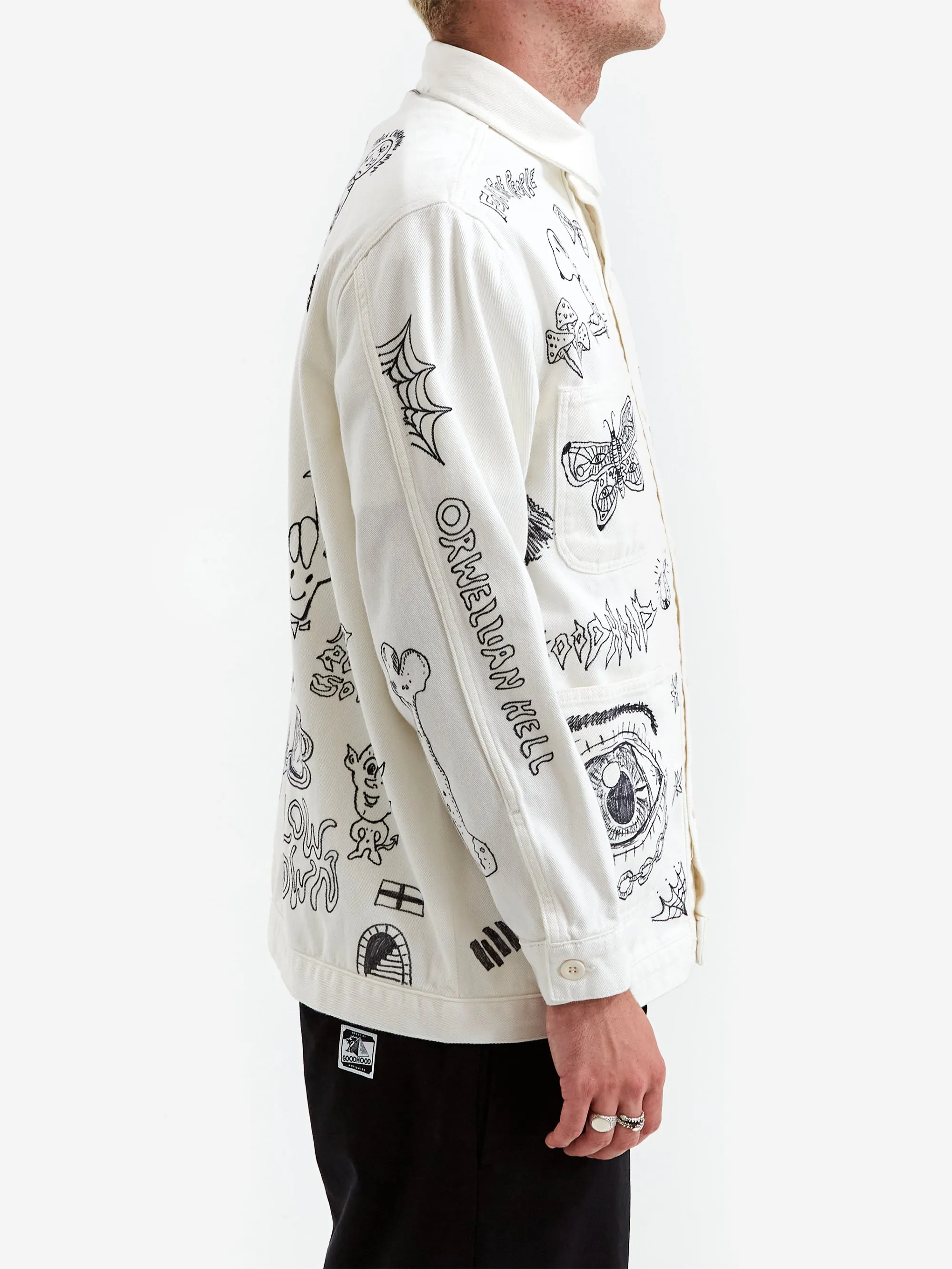 Goodhood x Rebel Yuth Hand Customised Store Worker Jacket - Medium No 1
