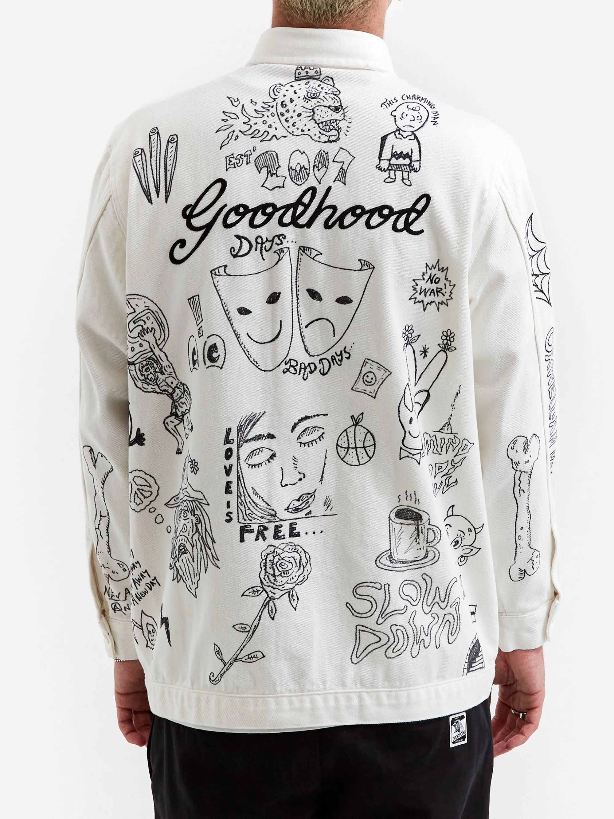 Goodhood x Rebel Yuth Hand Customised Store Worker Jacket - Medium No 1