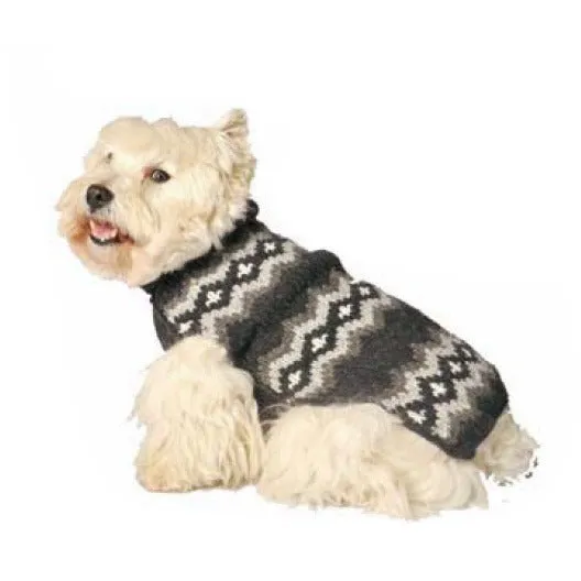 GRAY DIAMONDS DOG SWEATER